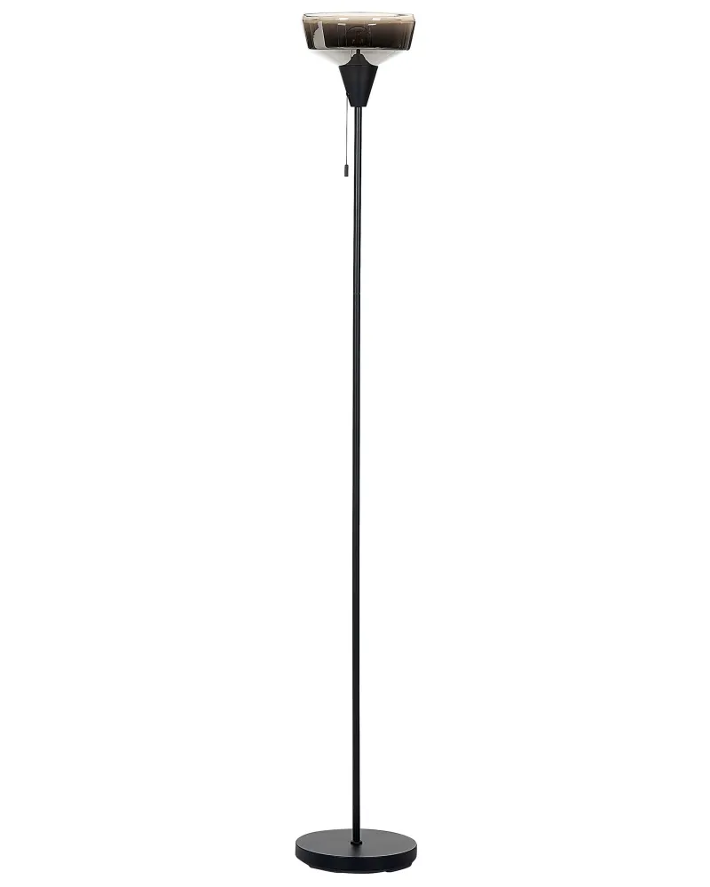 Candeeiro de chão em metálico preto e prateado 175 cm TALPARO