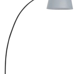 Candeeiro de pé com abajur cinzento 188 cm BENUE (Modelo A19)