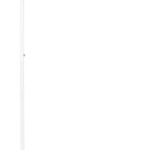 Candeeiro de pé LED em metálico branco 194 cm SAGITTA com 5 Anos de Garantia