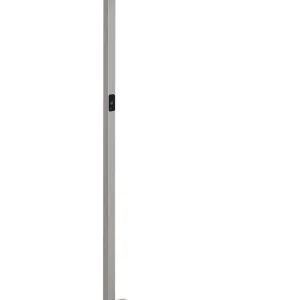 Candeeiro de pé LED em metálico prateado 196 cm ORION