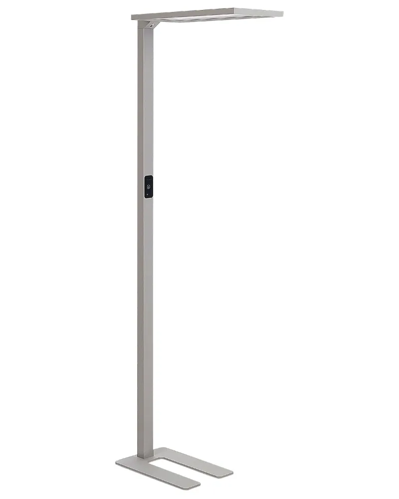Candeeiro de pé LED em metálico prateado 196 cm ORION