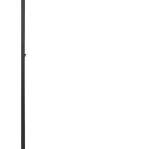 Candeeiro de pé LED em metálico preto 194 cm SAGITTA