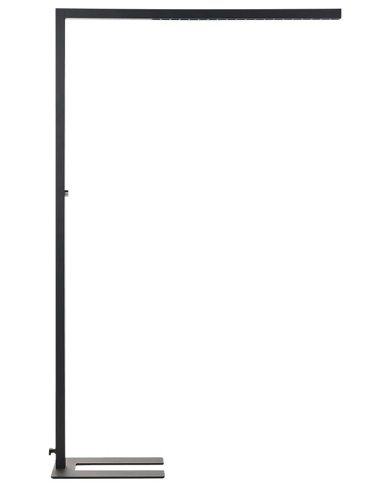 Candeeiro de pé LED em metálico preto 194 cm SAGITTA
