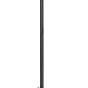 Candeeiro de pé LED em metálico preto 196 cm SCULPTOR com Luz Quente 2700K