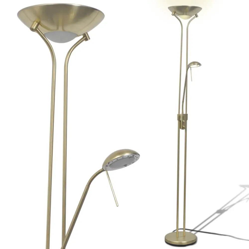 Candeeiro de pé LED regulável 23 W com Luz Quente 2700K