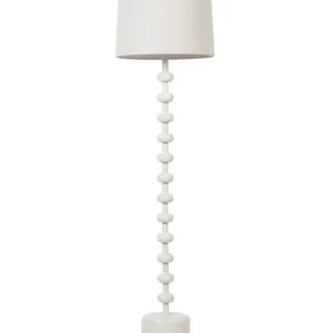 Candeeiro de pé em metálico branco 160 cm KRIOS