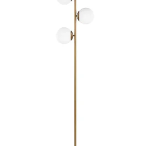 Candeeiro de pé em metálico dourado 153 cm WADI | Entrega Rápida