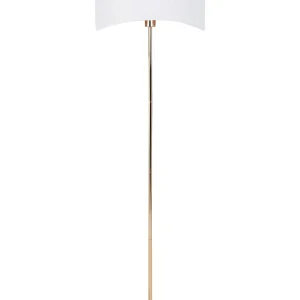 Candeeiro de pé em metálico dourado CALVILLO
