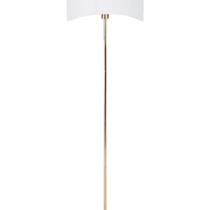Candeeiro de pé em metálico dourado CALVILLO