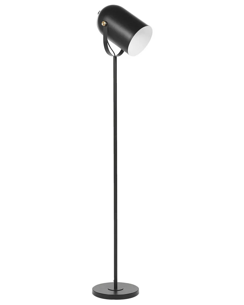 Candeeiro de pé preto TYRIA com Base E27