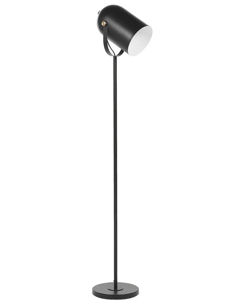 Candeeiro de pé preto TYRIA com Base E27