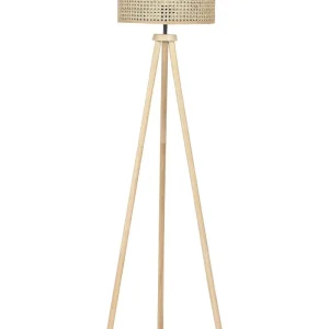 Candeeiro de pé em rattan autêntico 150 cm PENTON