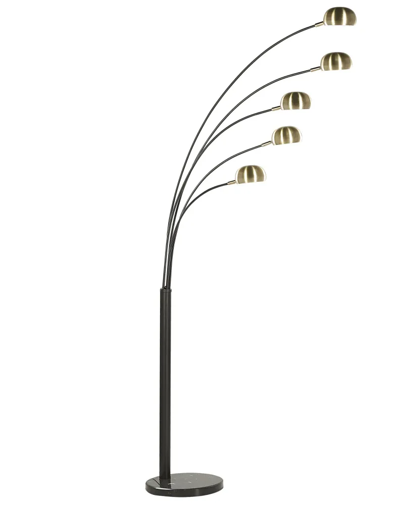 Classe Candeeiro de pé em metálico preto e dourado FLINDERS