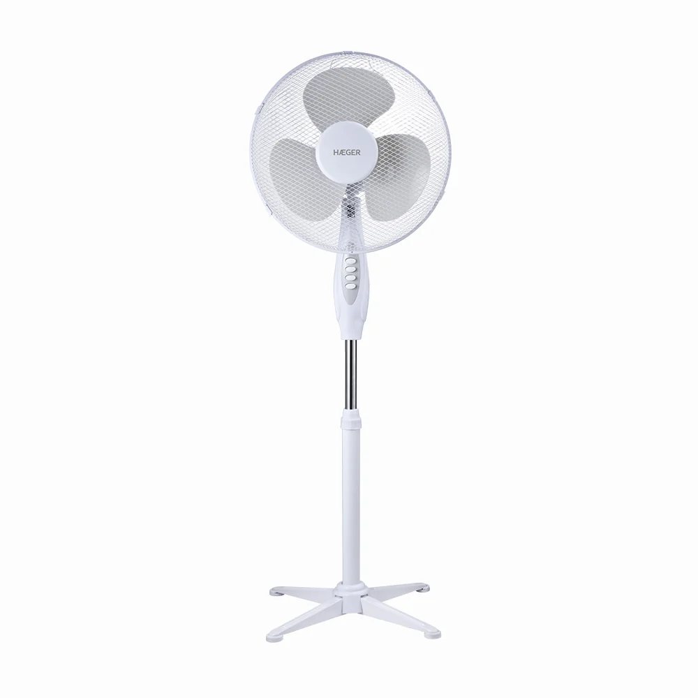 Classe Ventoinha de Pé HAEGER CROSS WIND 40CM | 45W, 3 Velocidades, 130cm