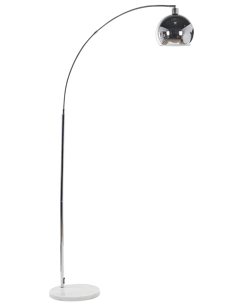 Design Moderno Candeeiro de pé prateado 210 cm PAROO