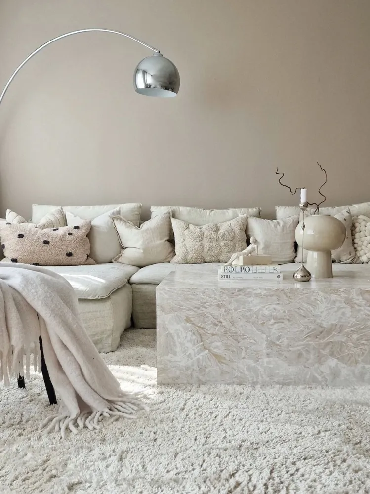 Design Moderno Candeeiro de pé prateado 210 cm PAROO