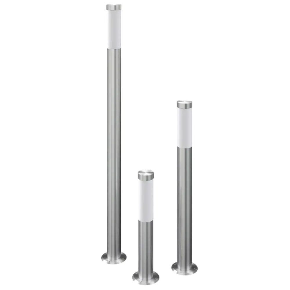 Design Moderno RVS Candeeiro de pé E27 230V, 3 pçs