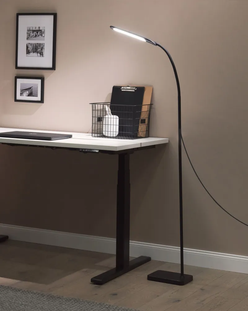 Dicroica de Embutir Candeeiro de pé LED preto 174 cm NORMA