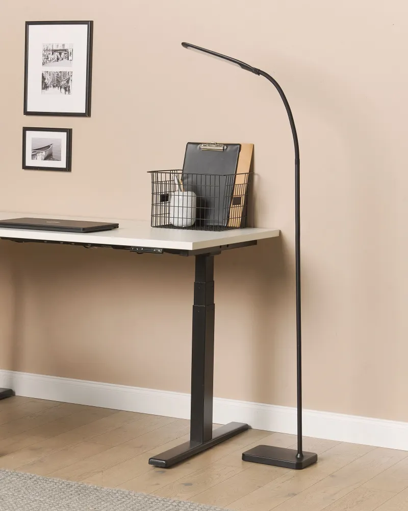 Dicroica de Embutir Candeeiro de pé LED preto 174 cm NORMA