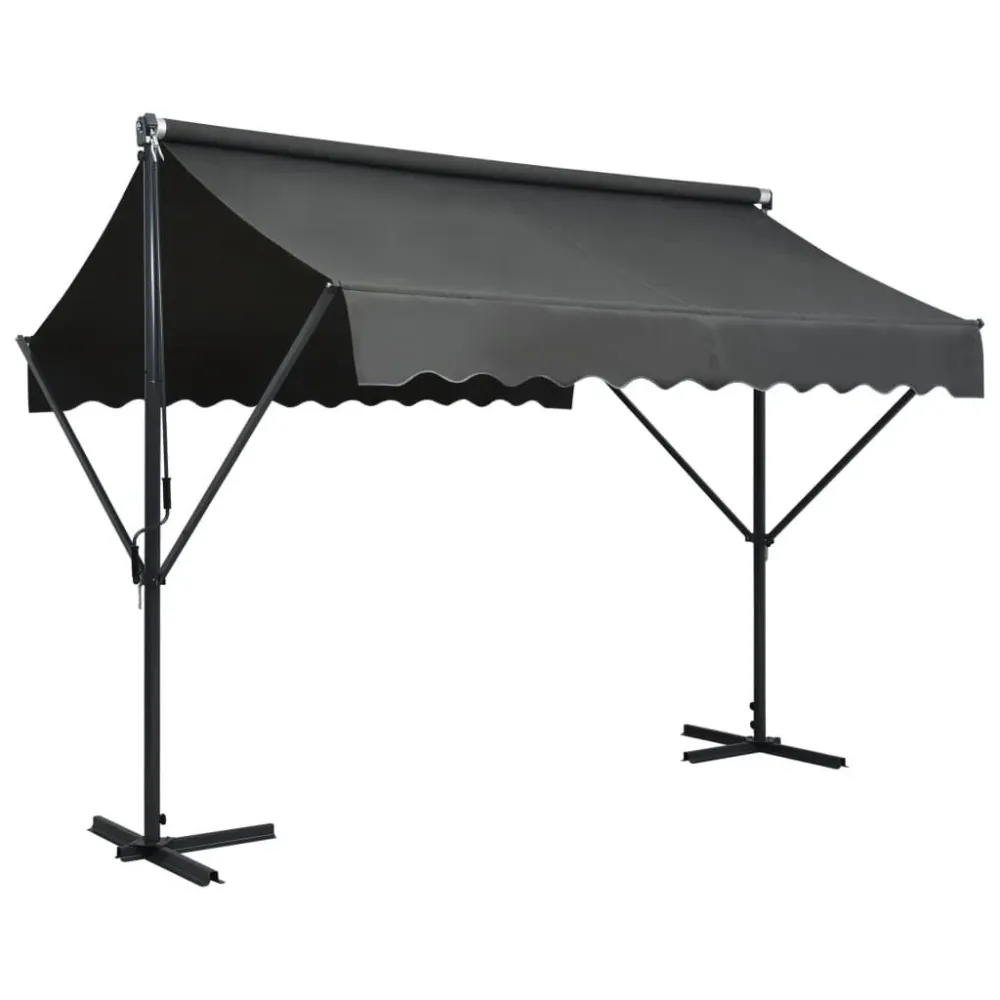 Filamento Edison Vintage Toldo de pé 300x300 cm antracite