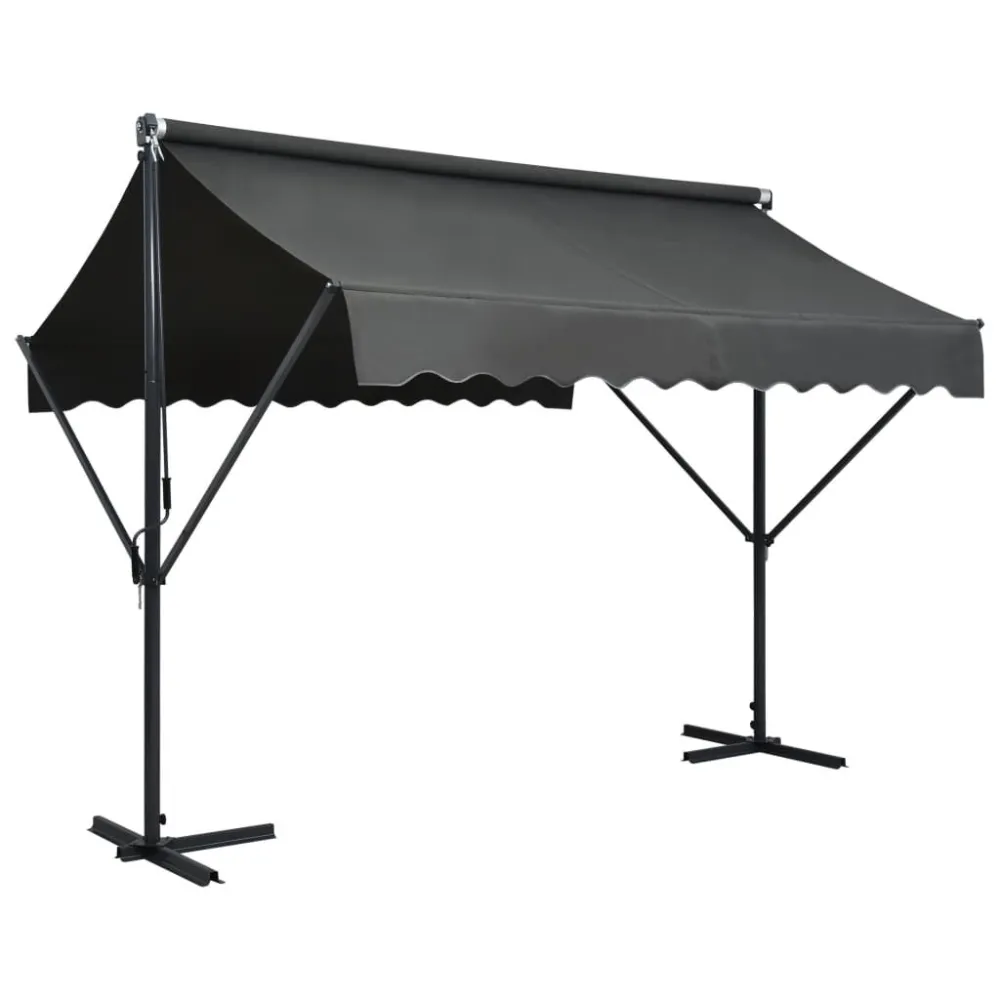 Filamento Edison Vintage Toldo de pé 300x300 cm antracite