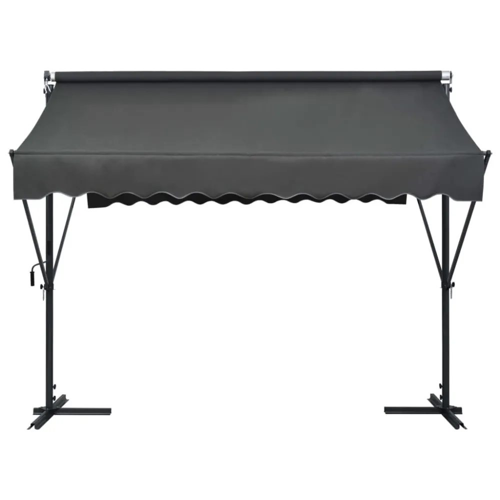 Filamento Edison Vintage Toldo de pé 300x300 cm antracite