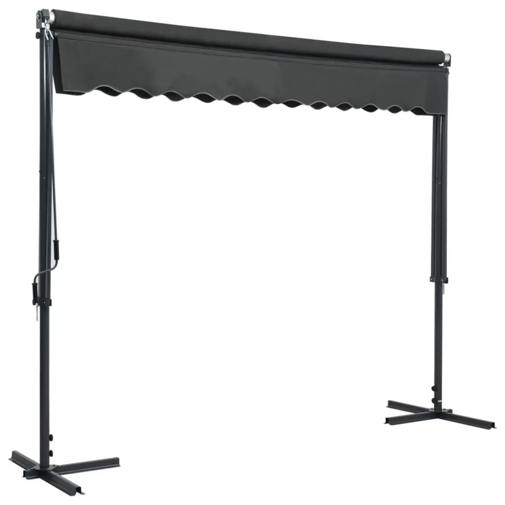 Filamento Edison Vintage Toldo de pé 300x300 cm antracite