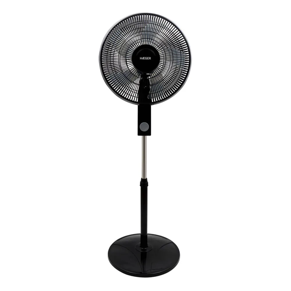 Filamento Edison Vintage Ventoinha de Pé Haeger Harmonioso Wind | 45W, 3 Velocidades, 40 cm, Preto