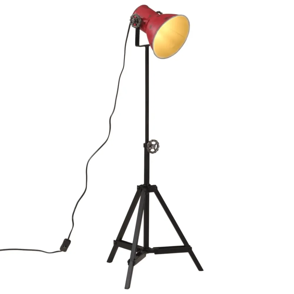 LED de Alta Eficiência Candeeiro de pé 25 W 35x35x65/95 cm E27 vermelho desgastado