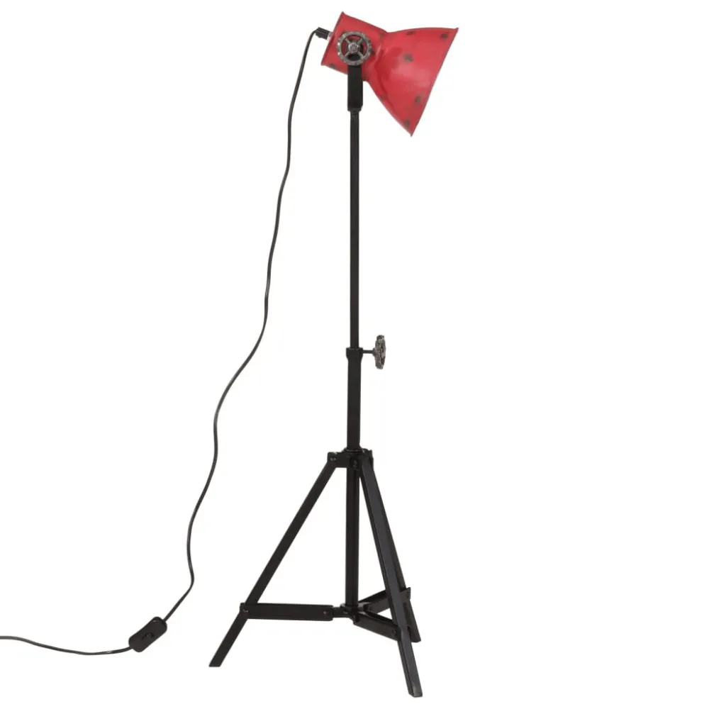LED de Alta Eficiência Candeeiro de pé 25 W 35x35x65/95 cm E27 vermelho desgastado