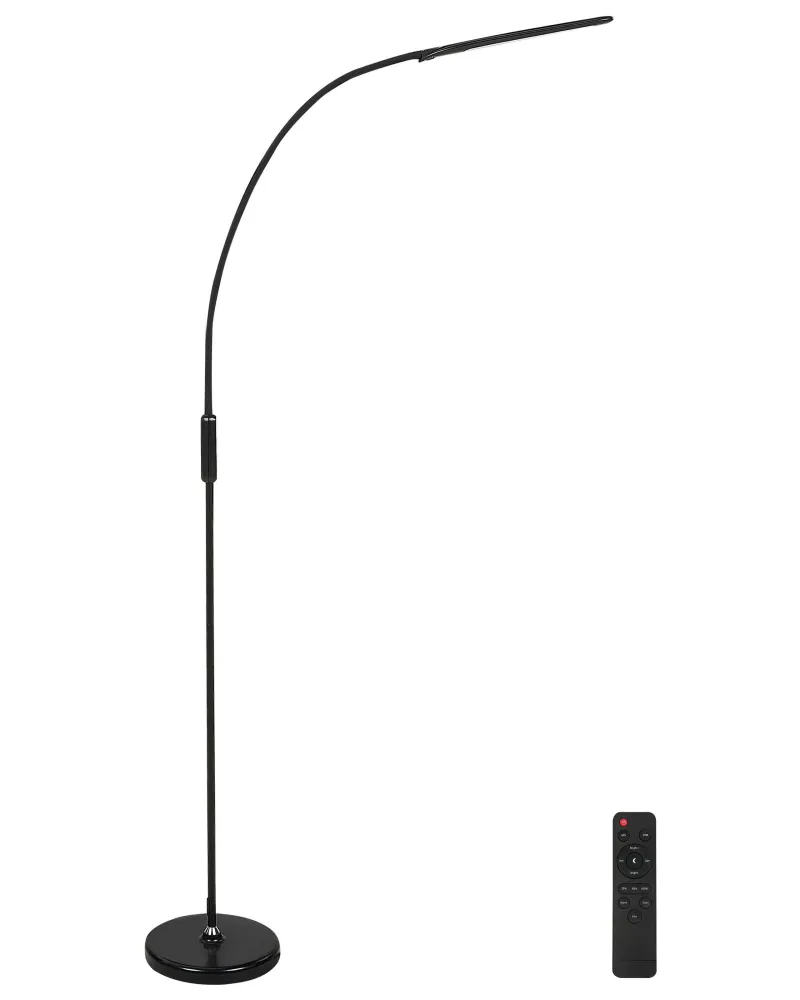 Lâmpada de Leitura Candeeiro de pé LED preto 220 cm YANTIC