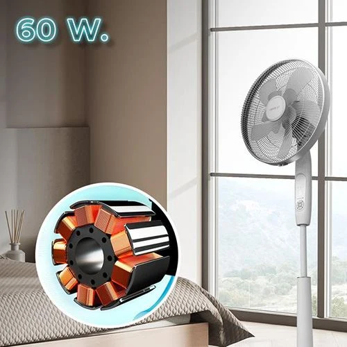 Lâmpada de Leitura Ventoinha de Pé Cecotec EnergySilence 1010 ExtremeFlow | 40 cm | 60 W - Branco
