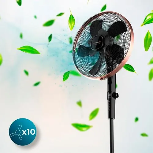 Lâmpada de Leitura Ventoinha de Pé Cecotec EnergySilence 1040 SmartExtreme | 40 Cm | 28 W - Preto e Cobre