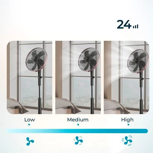 Lâmpada de Leitura Ventoinha de Pé Cecotec EnergySilence 1040 SmartExtreme | 40 Cm | 28 W - Preto e Cobre
