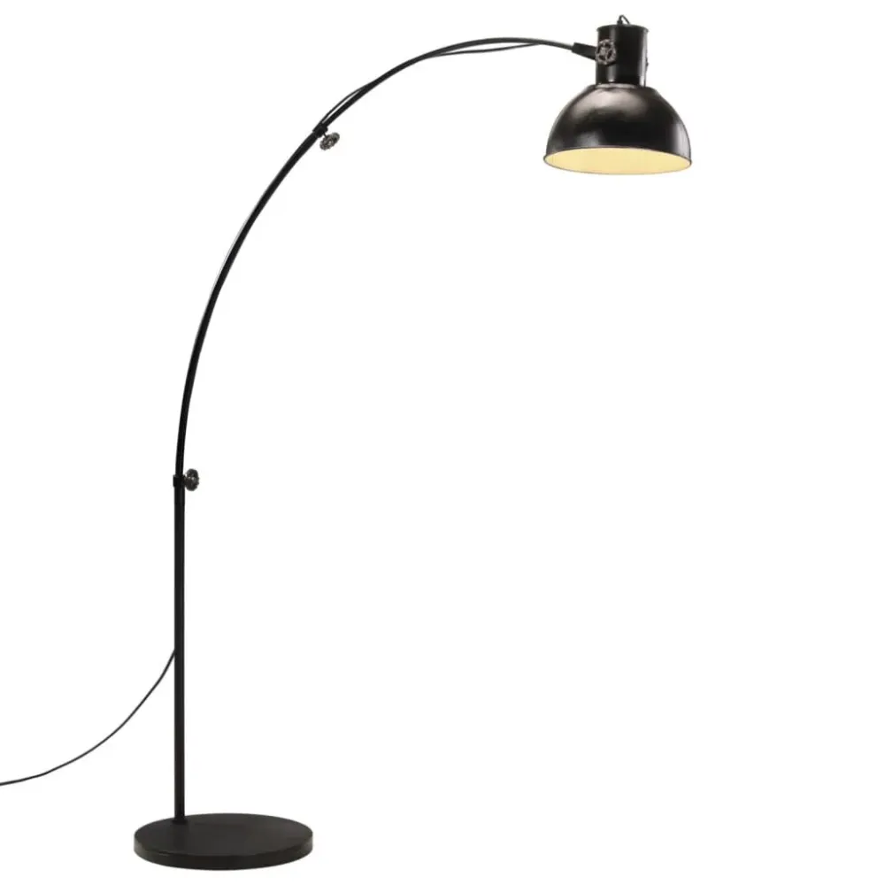 Premium Iluminação Candeeiro de pé 25 W 150 cm E27 preto