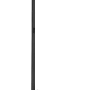Premium Iluminação Candeeiro de pé LED em metálico preto 196 cm ORION