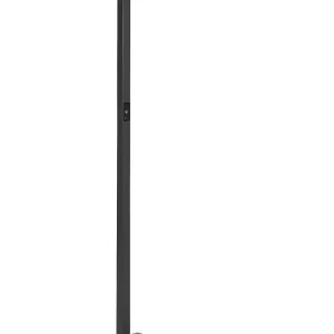 Premium Iluminação Candeeiro de pé LED em metálico preto 196 cm ORION