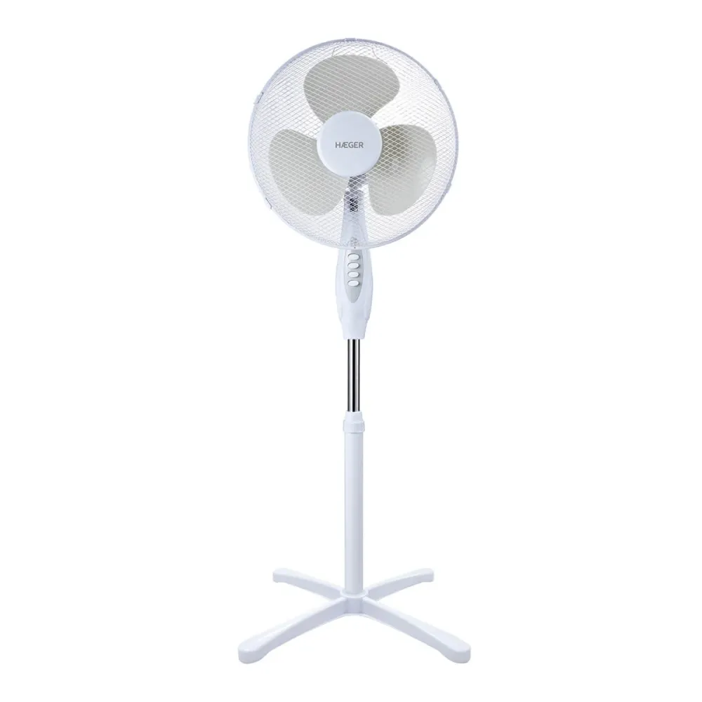 Smart Bulb Wi-Fi Ventoinha de Pé HAEGER Cross Wind | 40cm, 3 Velocidades, 45W