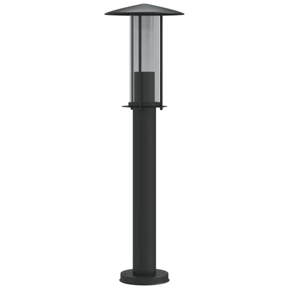 Spot de Embutir Candeeiro de chão para exterior 60 cm ço inoxidável preto