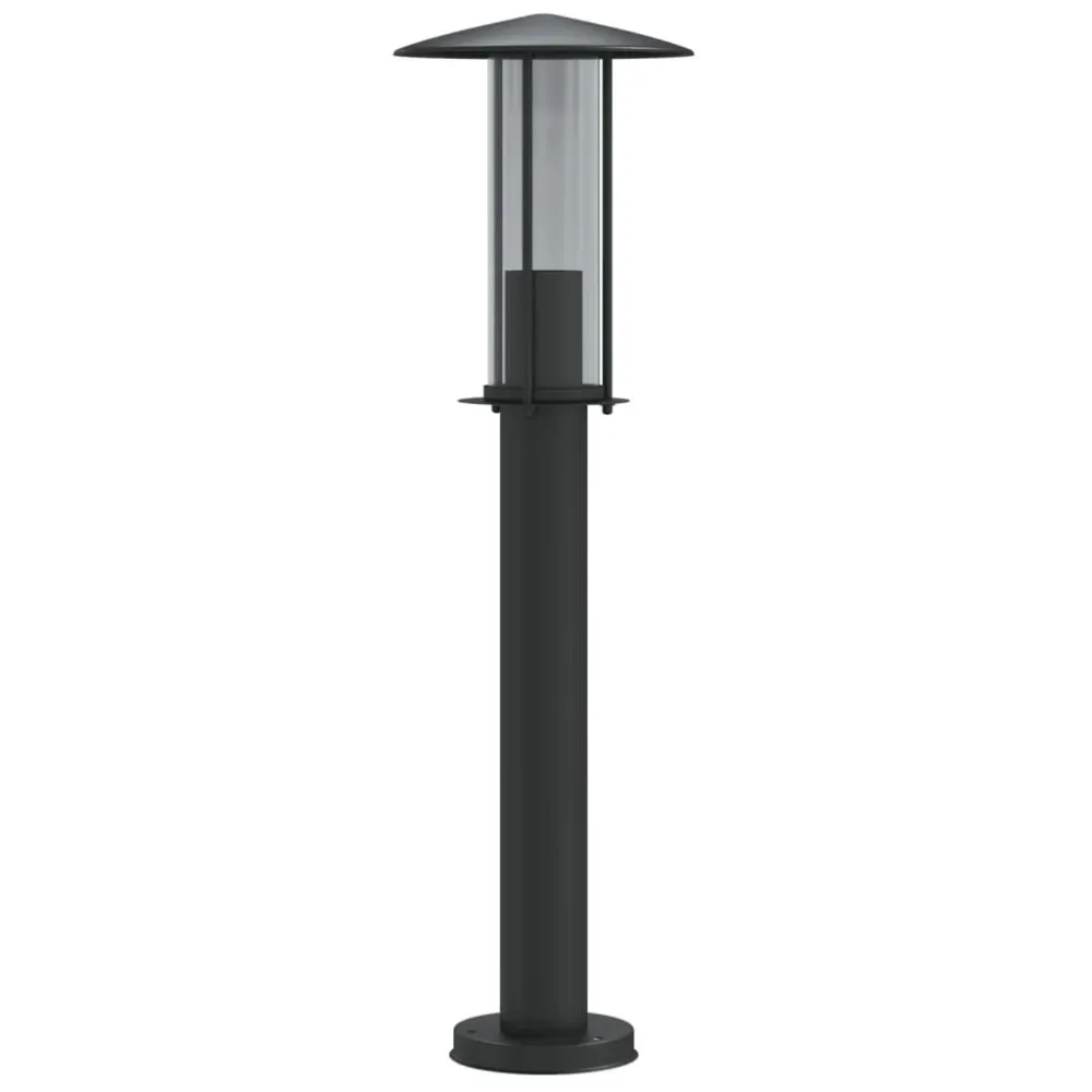 Spot de Embutir Candeeiro de chão para exterior 60 cm ço inoxidável preto