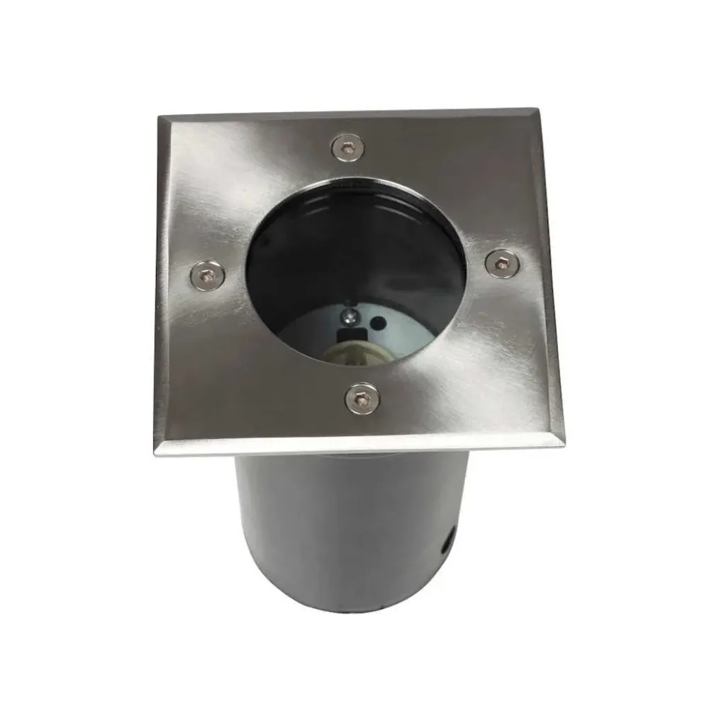Spot de Embutir Iluminação para chão de exterior 12 pcs quadrado