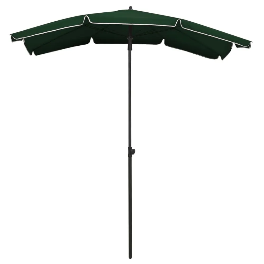 Refletor LED Solar Guarda-sol de jardim com poste 200x130 cm verde