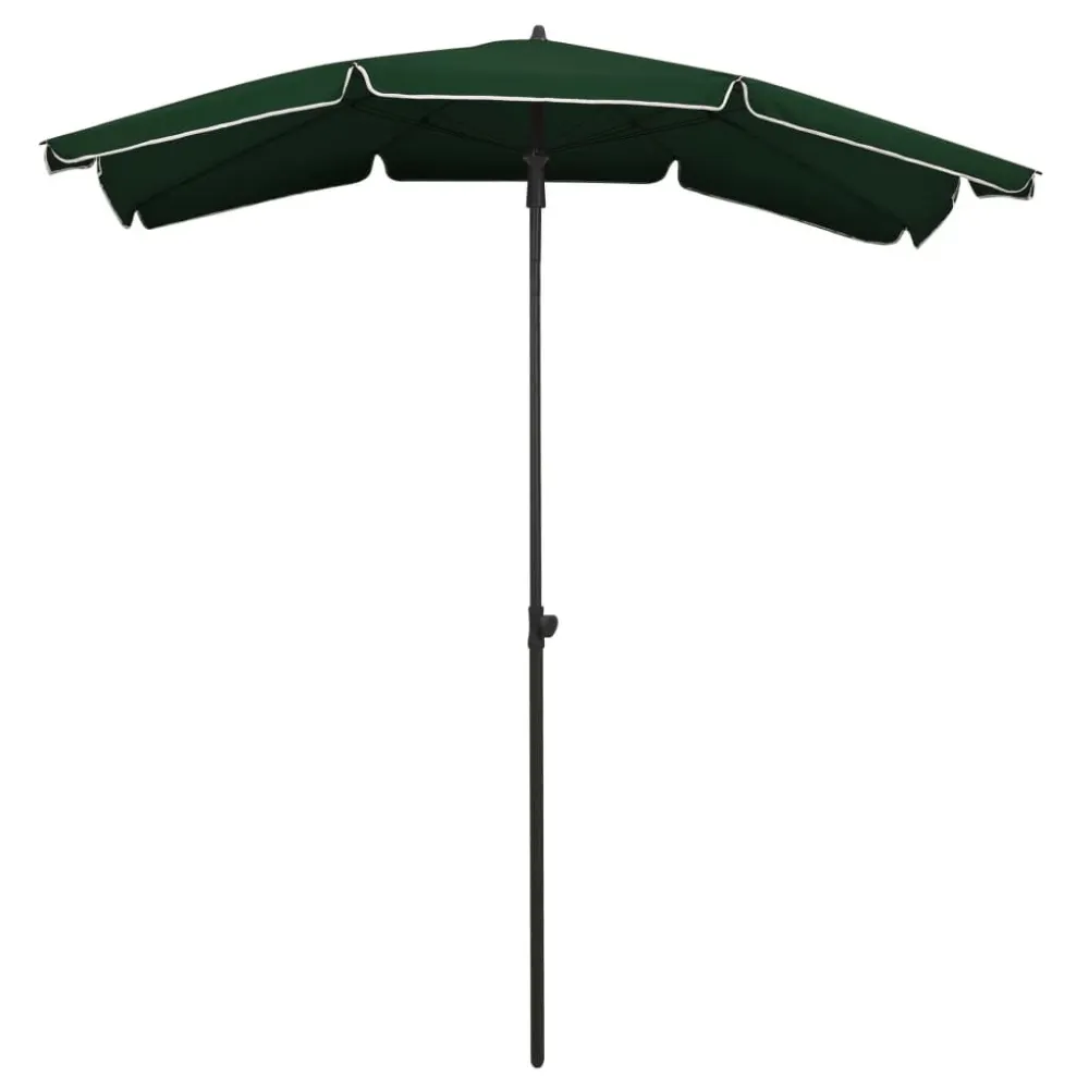 Refletor LED Solar Guarda-sol de jardim com poste 200x130 cm verde