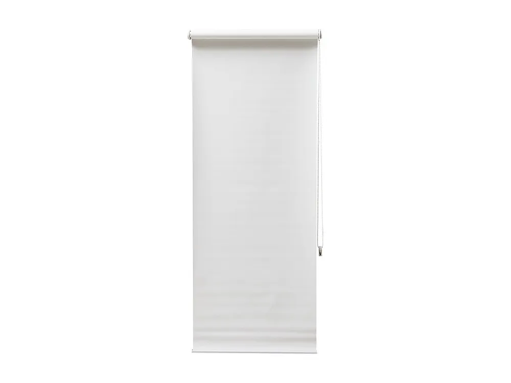 Estor opaco em poliéster - 60 x 180 cm - Branco - MARRILA em Bronze Escovado