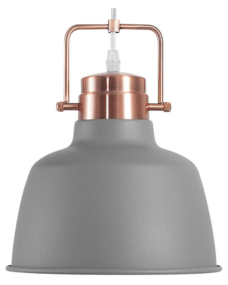 Candeeiro de teto cinzento e cor de cobre NARMADA com Controle Remoto