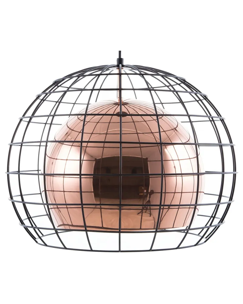 Candeeiro de teto cor de cobre LIRI Fácil Limpeza