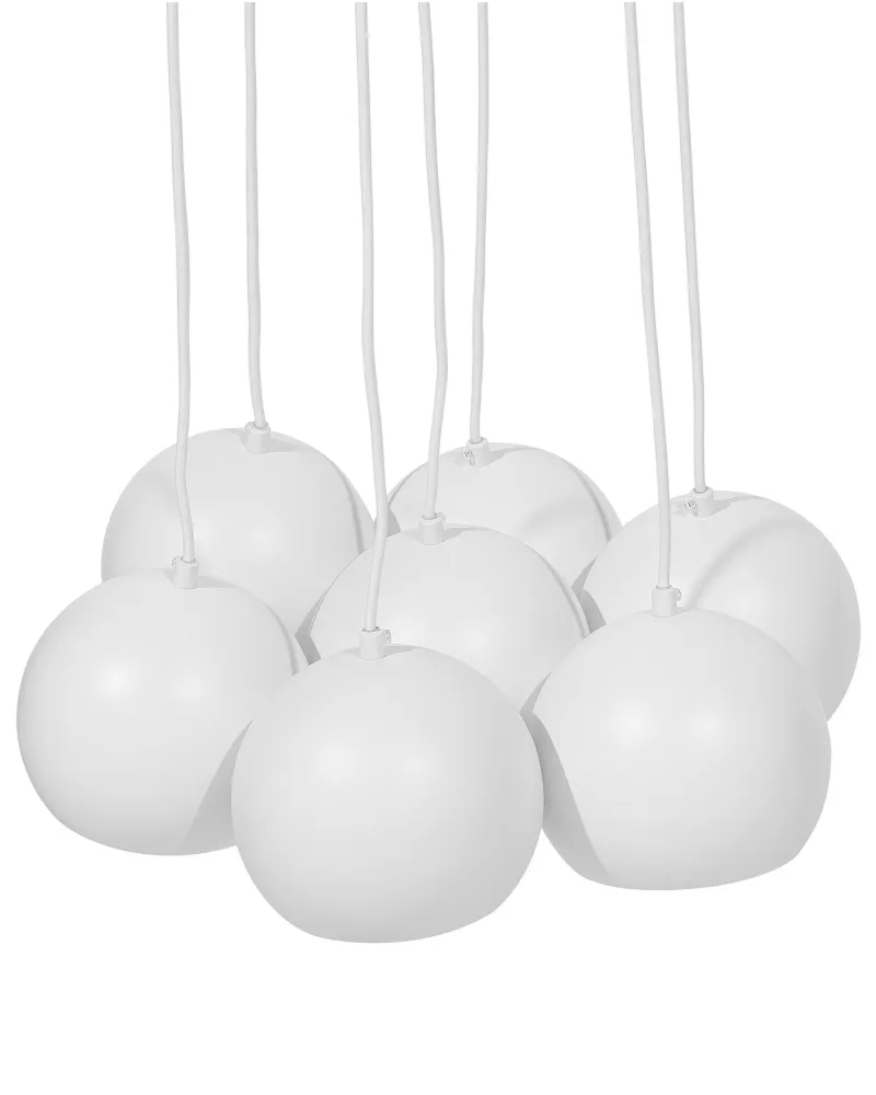 Candeeiro de teto em metálico branco OLZA
