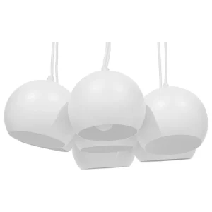 Candeeiro de teto em metálico branco OLZA