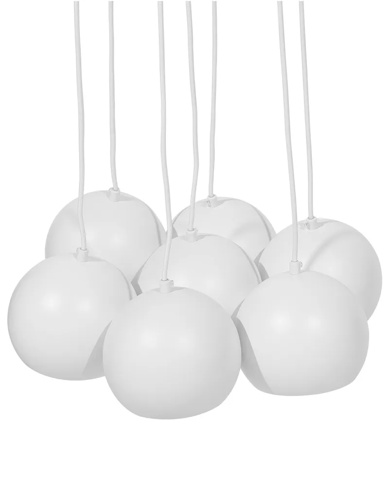 Candeeiro de teto em metálico branco OLZA