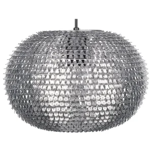 Candeeiro de teto oval prateado REINE Fácil Limpeza